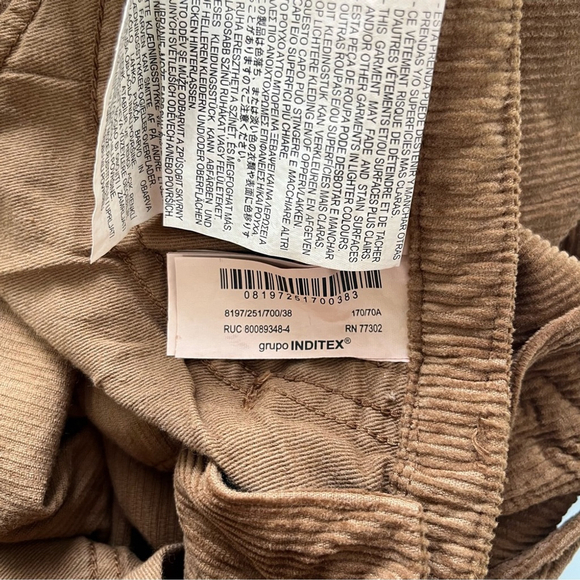 🍂 Zara Collection Corduroy Pants Size 6 - Picture 11 of 16